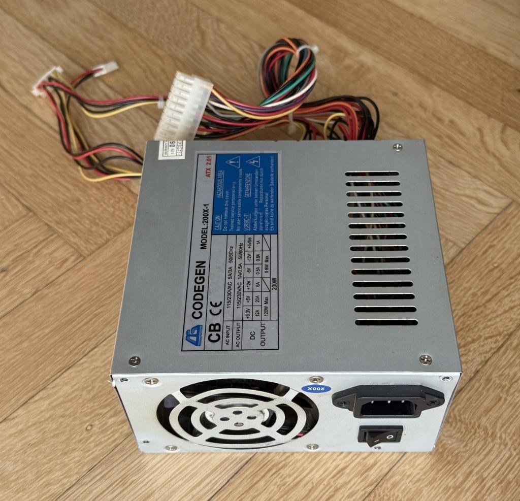 Codegen 200X-1 - 200W ATX Power Supply, Ophalen of Verzenden, Gebruikt