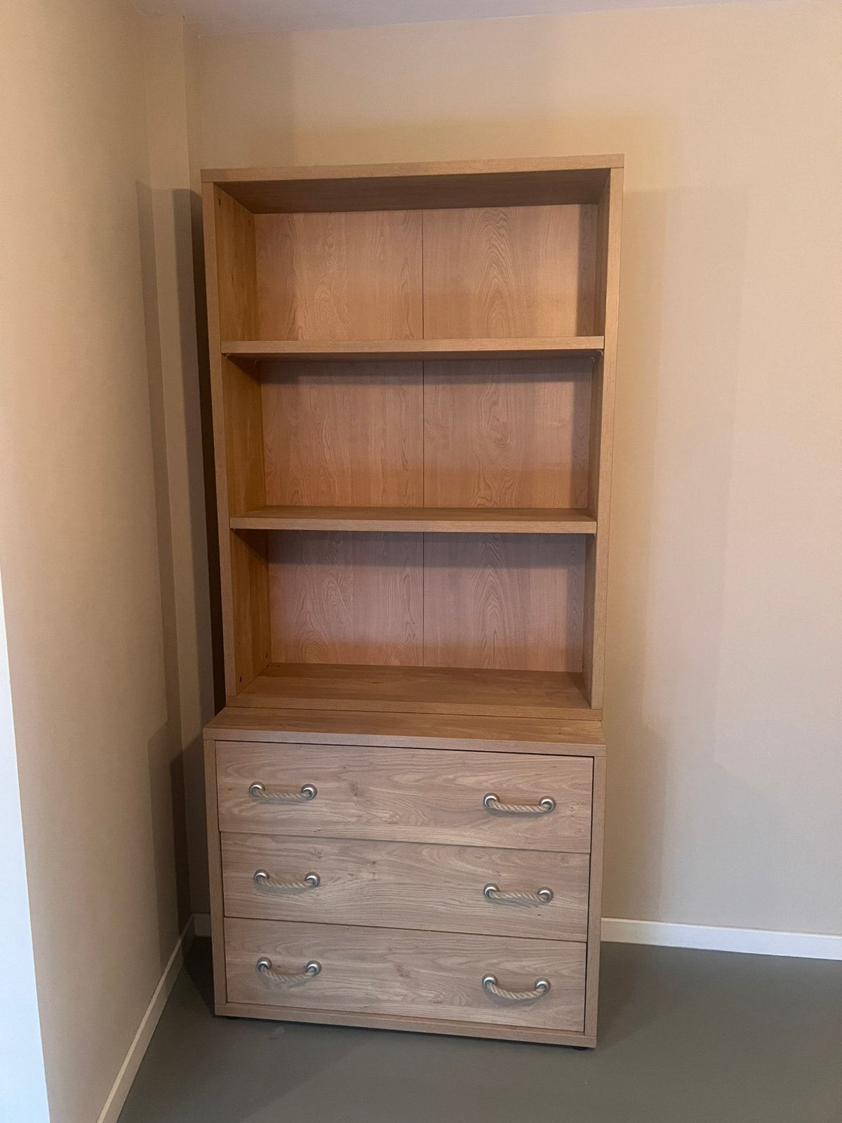 Kast met lades en boekenrek te koop, Huis en Inrichting, Ophalen, Gebruikt, 200 cm of meer, 50 tot 100 cm
