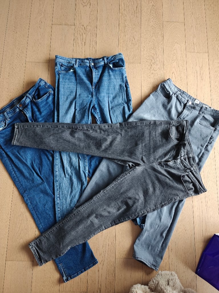 4 dames jeans broeken 48 50, Kleding | Dames, Grote Maten, Ophalen, Gedragen, Broek of Spijkerbroek