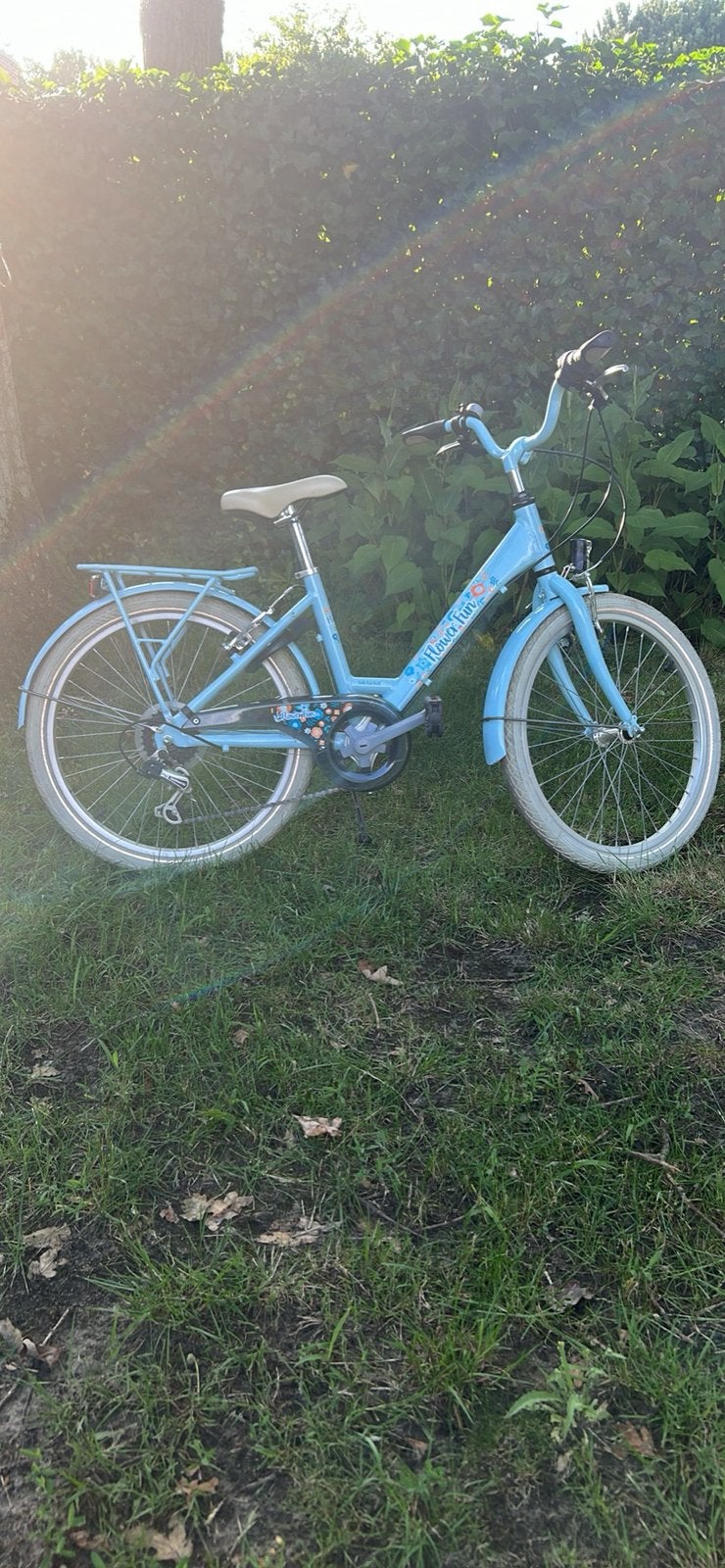 Flower Fun - 22 inch meisjesfiets, Fietsen en Brommers, Ophalen, Gebruikt, 22 inch, Versnellingen