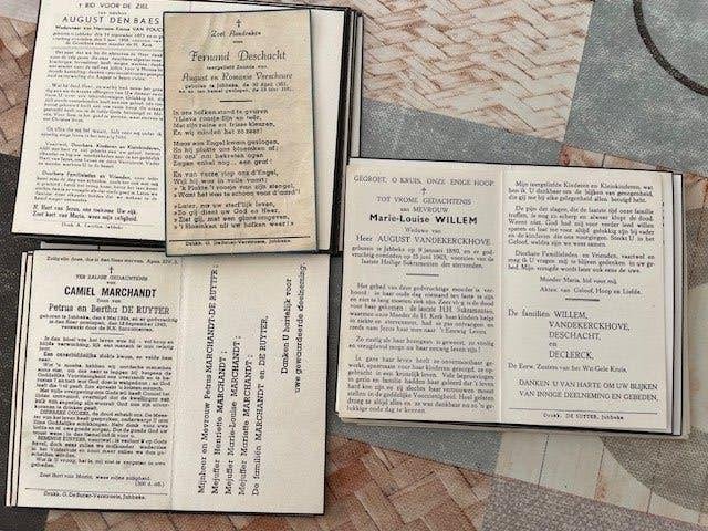 Bidprentjes Jabbeke, Verzamelen, Bidprentjes en Rouwkaarten, Verzenden