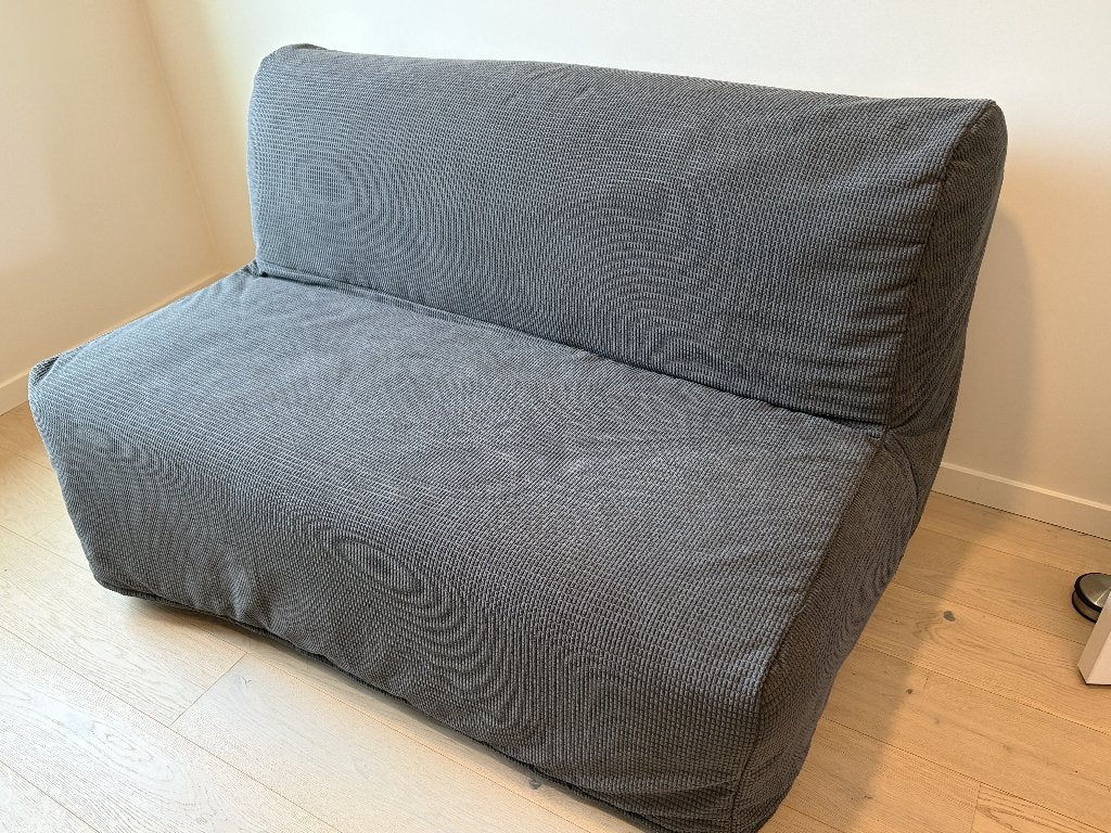 Zetelbed IKEA grijs (LYCKSELE HAVET), Huis en Inrichting, Slaapkamer | Slaapbanken, Zo goed als nieuw, 140 cm, 190 cm of minder