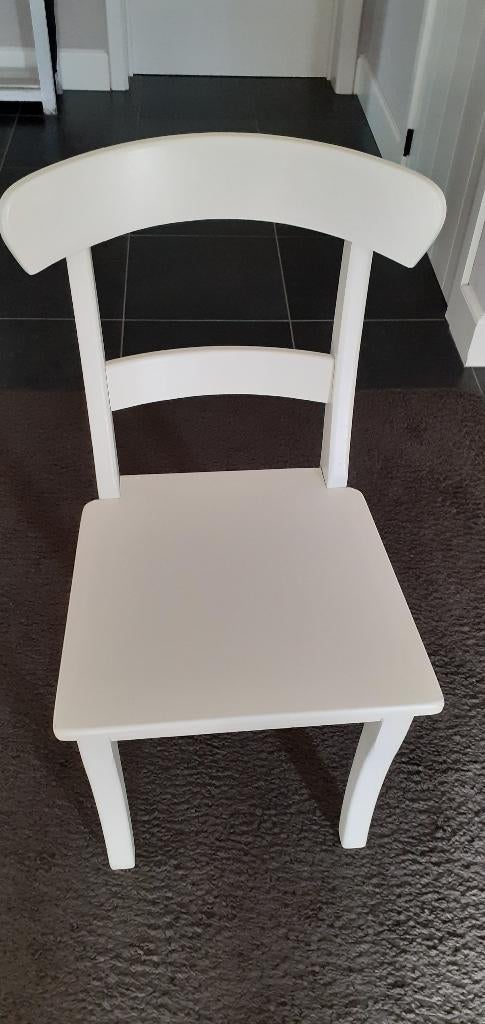 houten stoel, Huis en Inrichting, Stoelen, Ophalen, Gebruikt, Wit, Landelijk