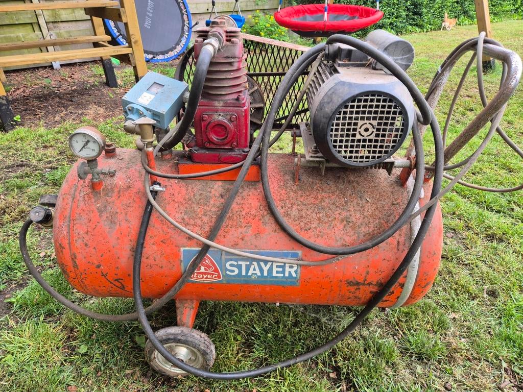 Grote compressor Stayer 90l, Bricolage & Construction, Compresseurs, Enlèvement