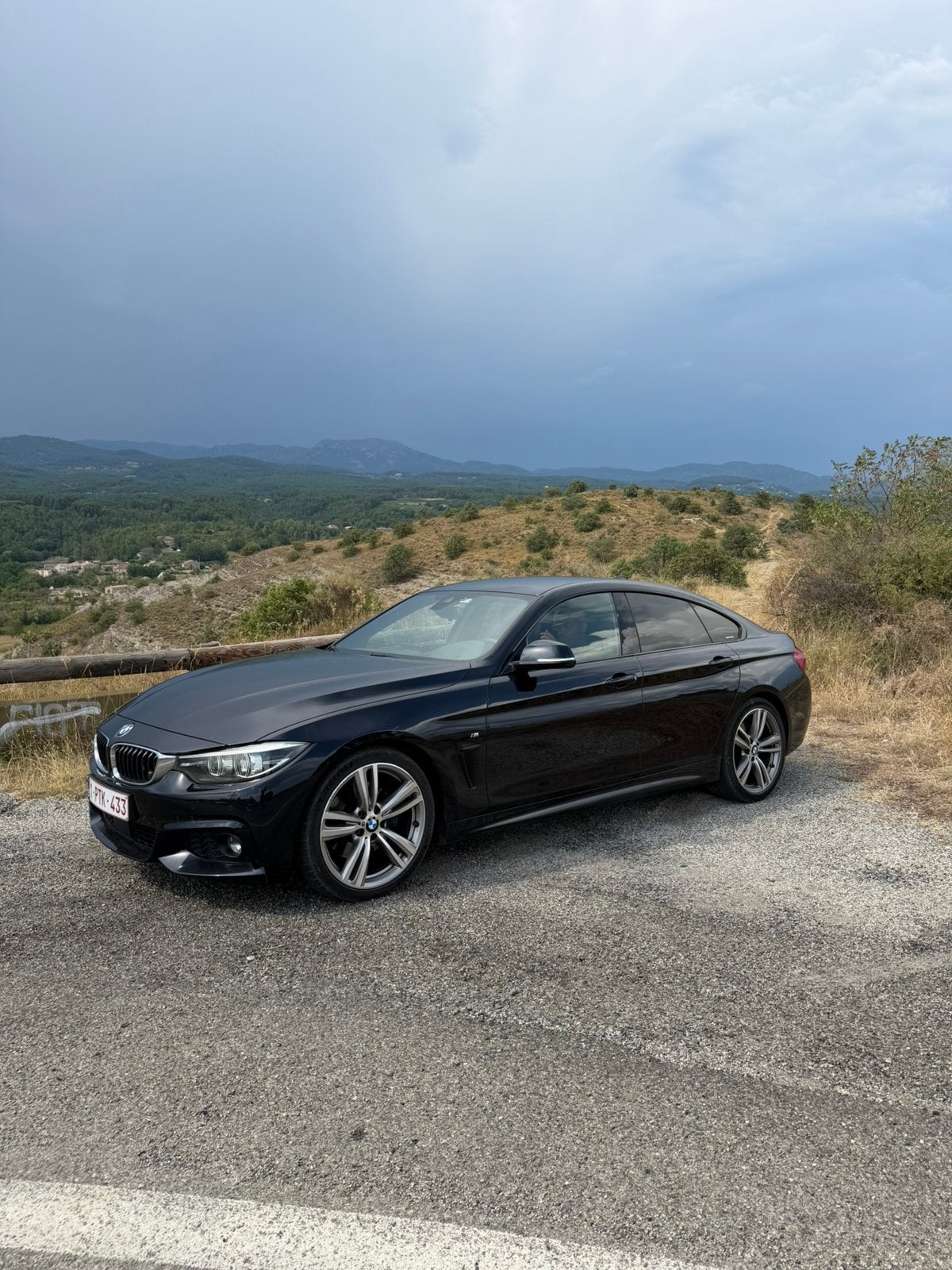 BMW 430d Gran Coupé Pack M – Carbon Schwarz – 2018 – 258 ch, Auto's, Automaat, Blauw, Alcantara, 5 deurs