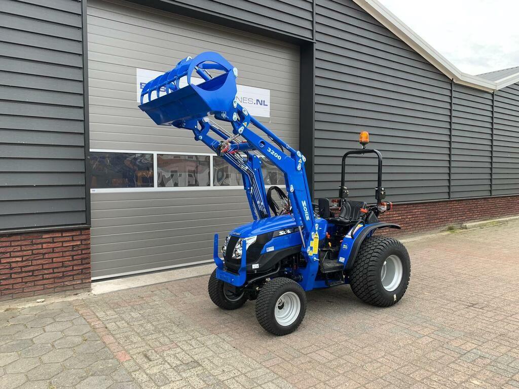 Solis 26 4WD 24.5 PK minitractor NIEUW + frontlader / GAZONB, Articles professionnels, Machines & Construction | Jardin, Parc & Sylviculture