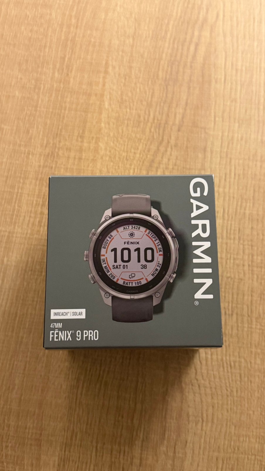Garmin Fenix 9 Pro - InReach, Solar 47mm - NIEUW/ONGEOPEND, Handtassen en Accessoires, Ophalen, Nieuw, Zwart, Android