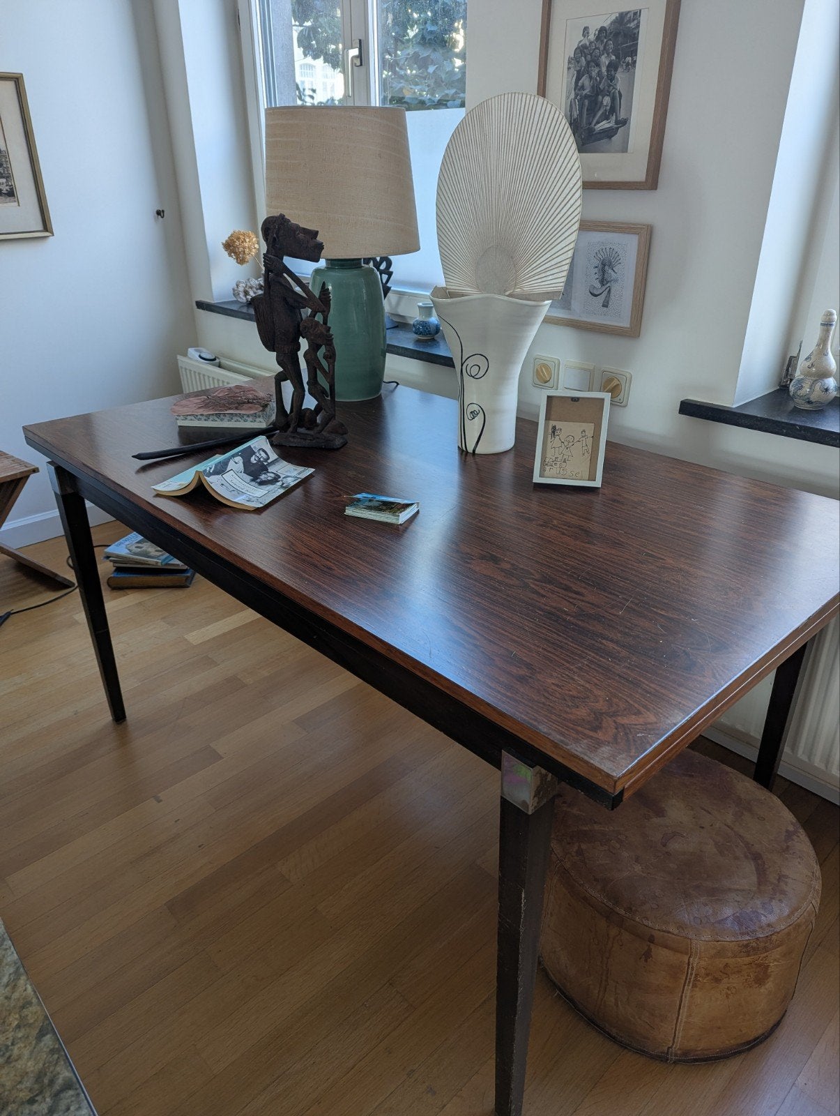 vintage mid century eettafel, Mid century vintage, Enlèvement, Utilisé, 50 à 100 cm