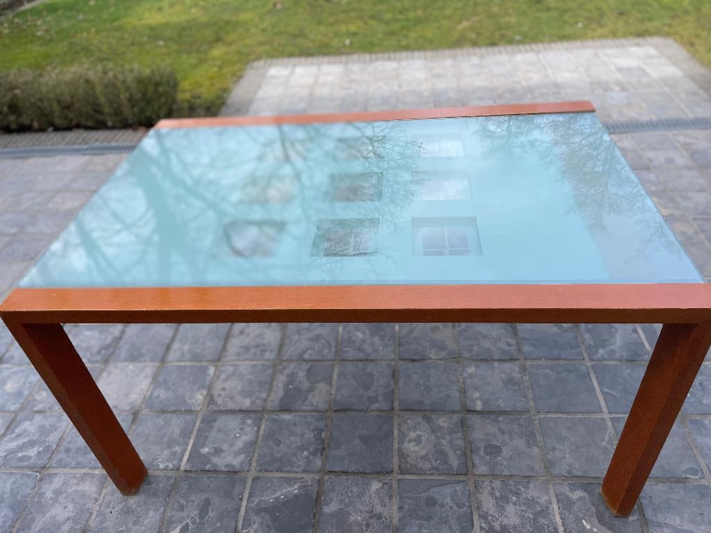 tafel merk Ligne Roset, Huis en Inrichting, Tafels | Eettafels, Ophalen, Glas