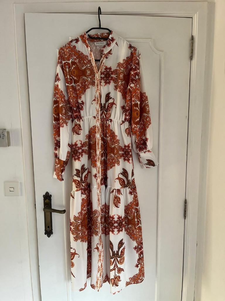 Robe marron/orange, marque Estee Brown 38-40, Taille 38/40 (M), Enlèvement ou Envoi, Estee Brown, Comme neuf