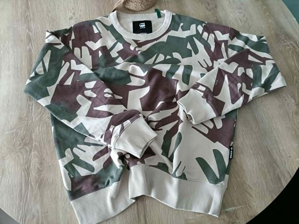G-Star Raw Premium Core Sweater armystyle Medium, G Star RAW, Overige kleuren, Maat 48/50 (M), Ophalen of Verzenden