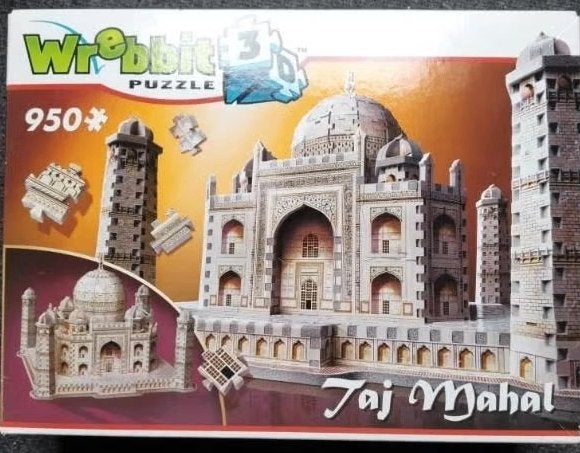 Wrebbit puzzel 3D - Taj Mahal, Ophalen, 500 t/m 1500 stukjes, Nieuw, Rubik's of 3D-puzzel