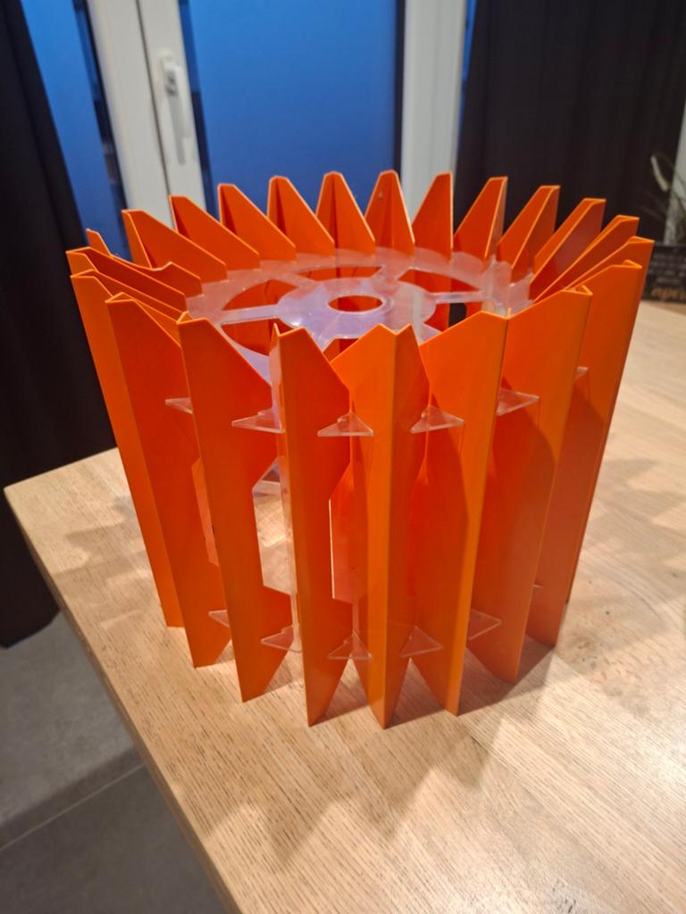 Lampe à suspension Space Age orange, Enlèvement