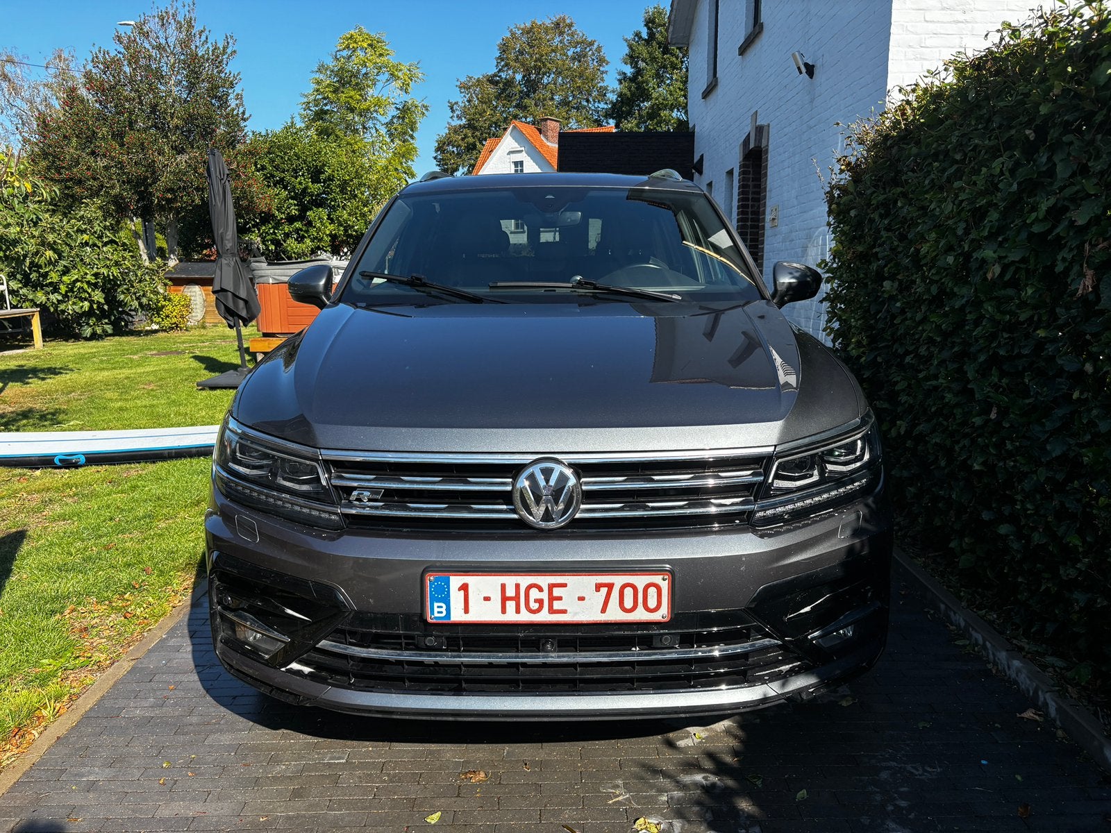 VW Tiguan allspace R-Line 1.5tsi DSG 7plaatsen, Autos, Cuir, Argent ou Gris, Achat, 7 places
