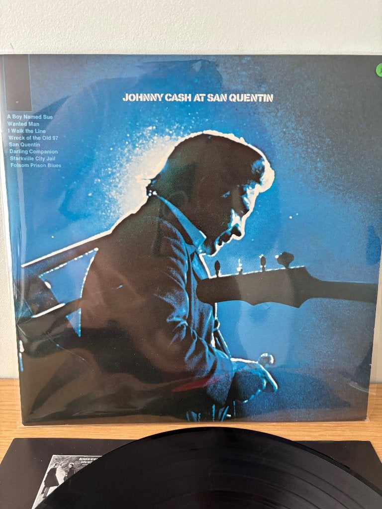LP - Johnny Cash - at san quentin, Cd's en Dvd's, Vinyl | Rock, Gebruikt, 12 inch, Ophalen of Verzenden