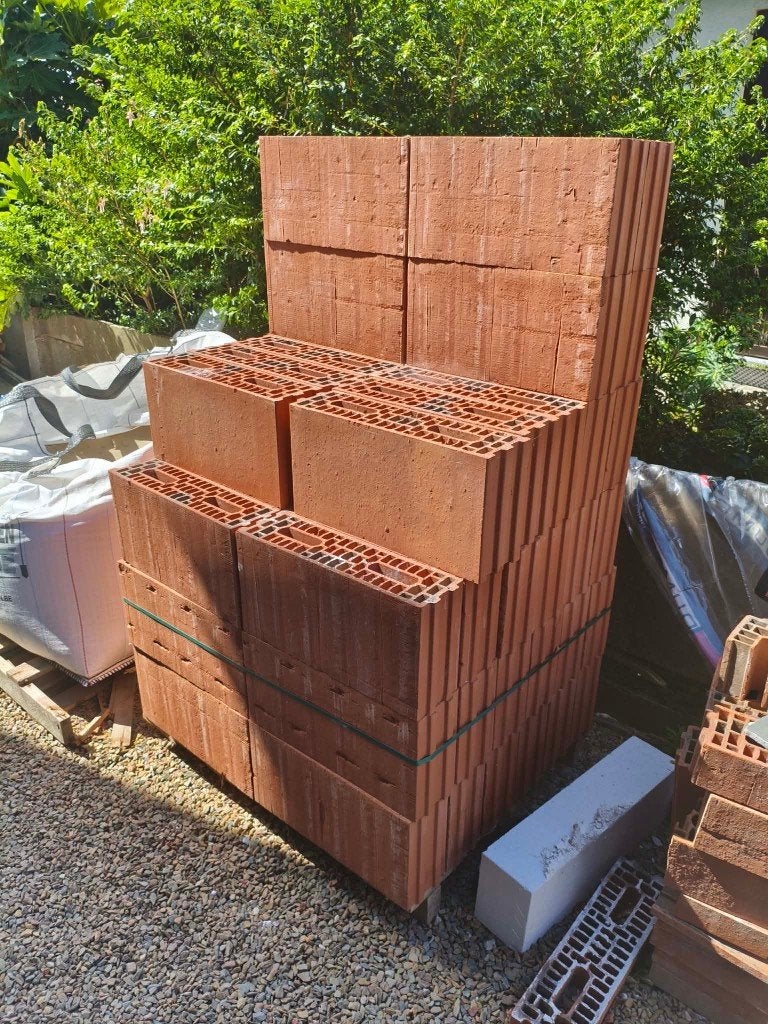 Porotherm snelbouwer 50 x 14 x 25, Bricolage & Construction, Briques, Enlèvement, Neuf, Briques