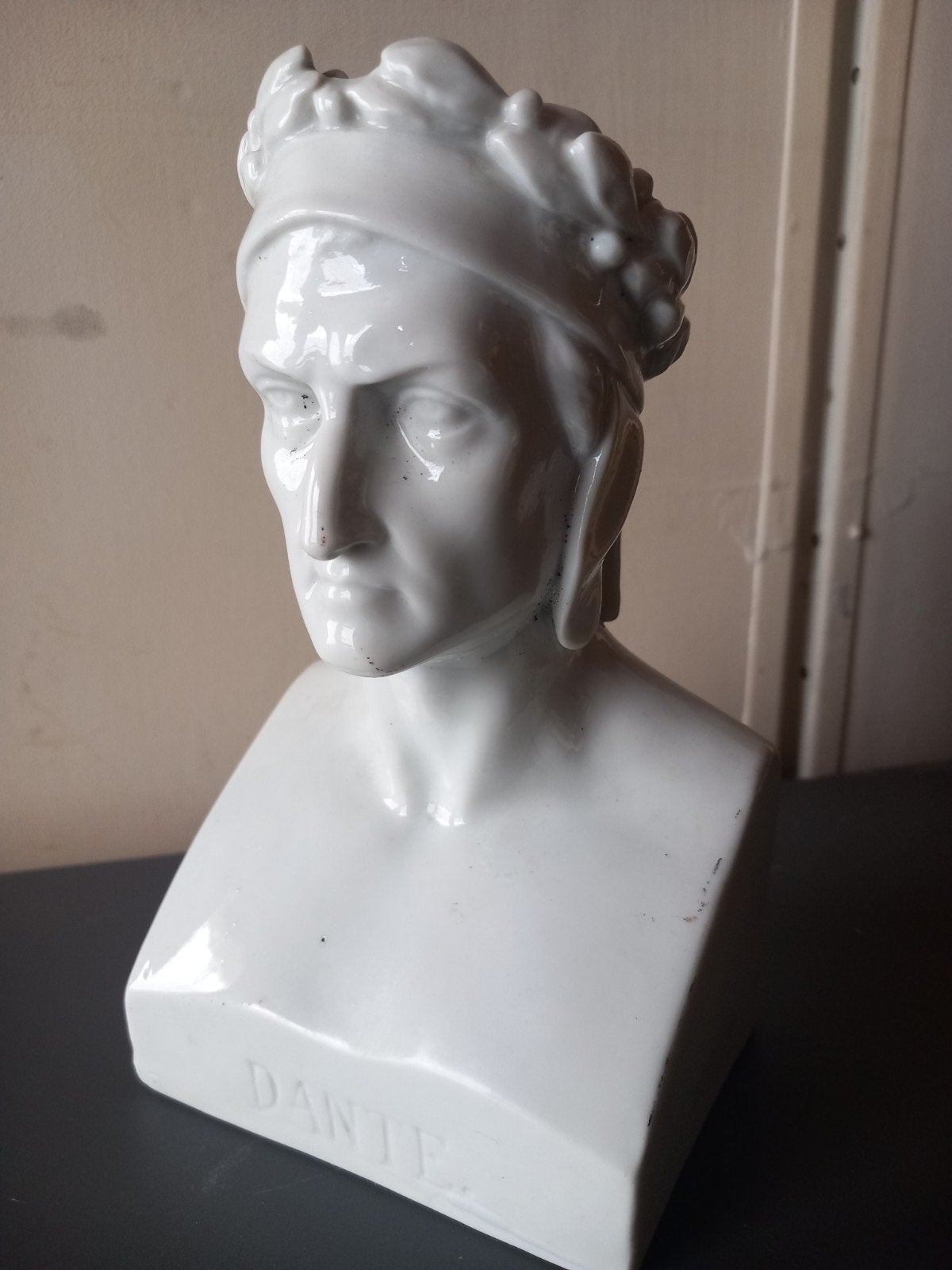 Dante borstbeeld porselein., Ophalen of Verzenden