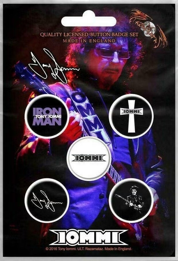 Tony Iommi button Iron Man 5-pack officiële merchandise, Ophalen of Verzenden, Nieuw