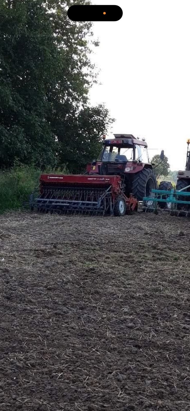 Kongskilde zaaimachine met kouters, Ophalen
