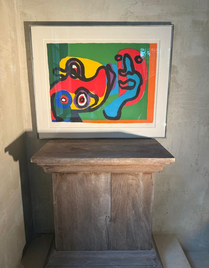 gesigneerde lithografie van Karel Appel, Antiek en Kunst, Ophalen of Verzenden