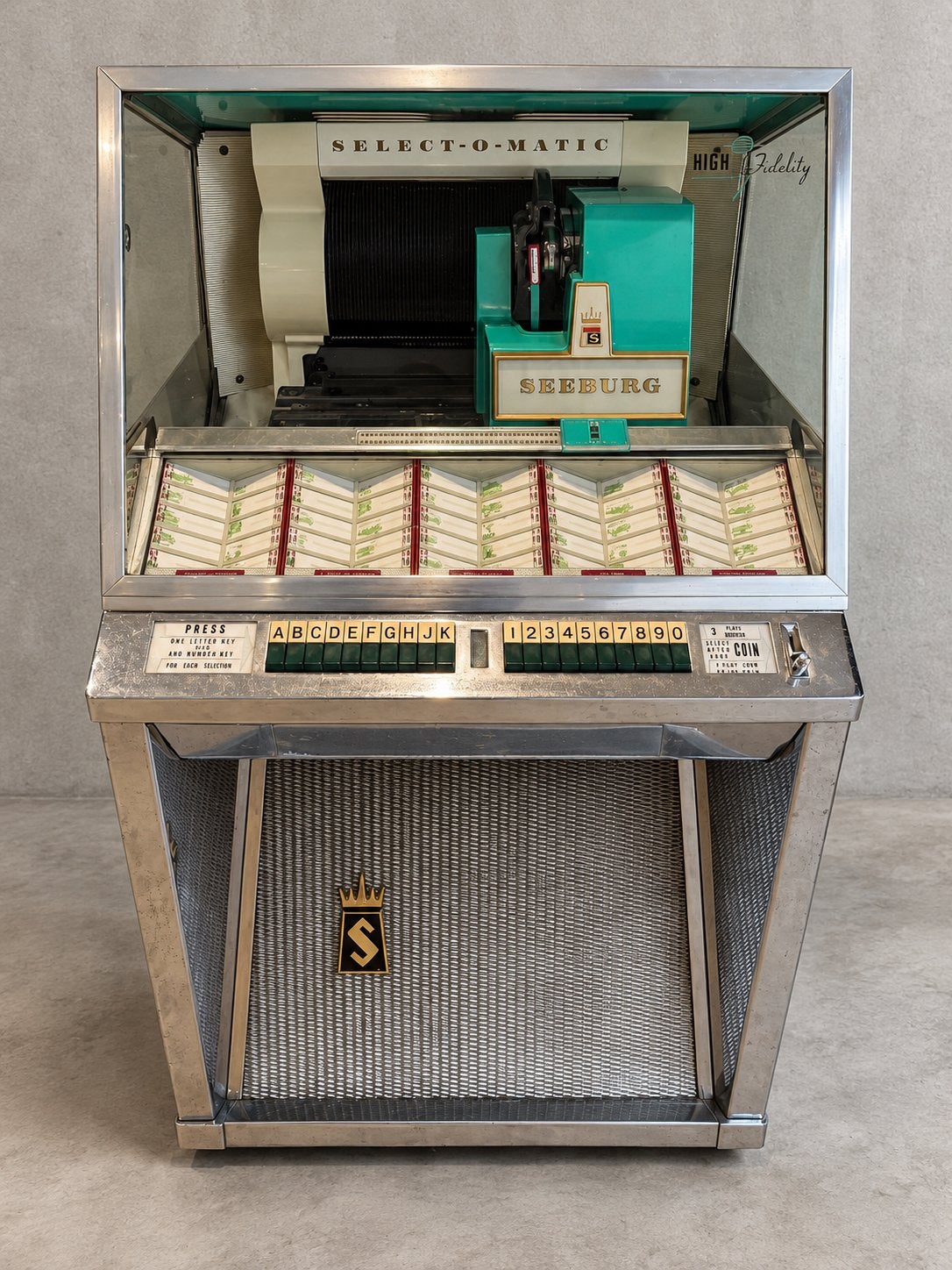 Prachtige Seeburg Select-O-Matic – 100 selecties – Jaren 50, Verzamelen, Ophalen, Zo goed als nieuw, Seeburg