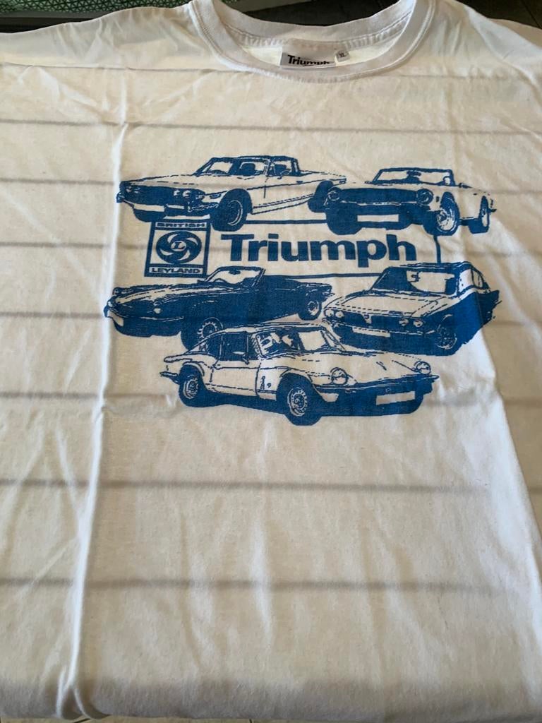 T-shirt Triumph taille XL, Enlèvement ou Envoi, Comme neuf, Taille 56/58 (XL), Blanc