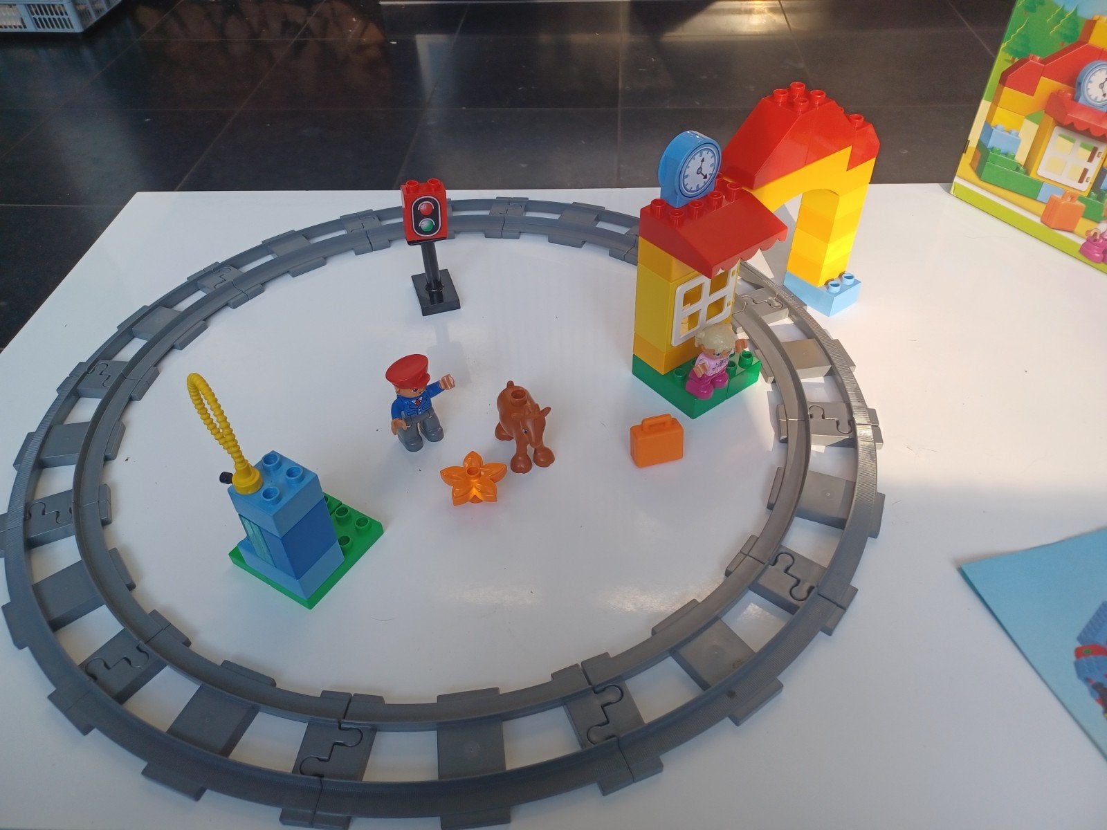 Lego DUPLO Mijn eerste treinset ZONDER TREIN 10507, Ophalen, Zo goed als nieuw, Inclusief doos, Duplo