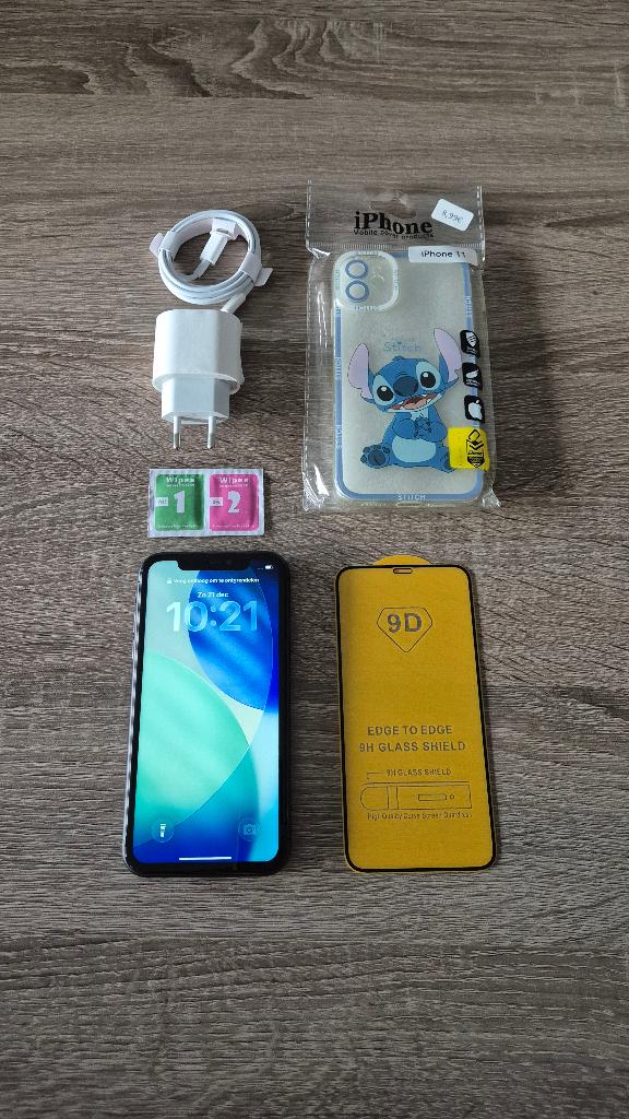 Iphone 11 Zwart 64gb ***Met Nieuw Baterij***, Telecommunicatie, Mobiele telefoons | Apple iPhone, Ophalen, Zwart, IPhone 11, Zo goed als nieuw