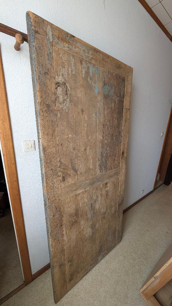 oude zware tafel (rustiek), Rustiek, 100 à 150 cm, Enlèvement, Utilisé