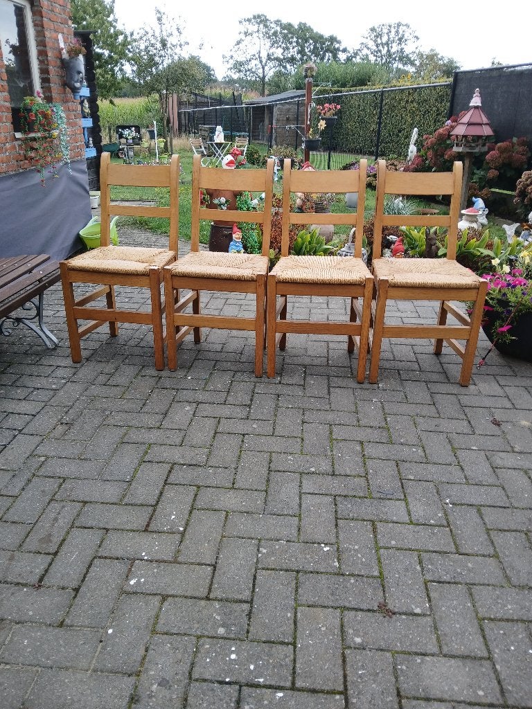 4 stoelen, Ophalen, Gebruikt, Bruin, Vier
