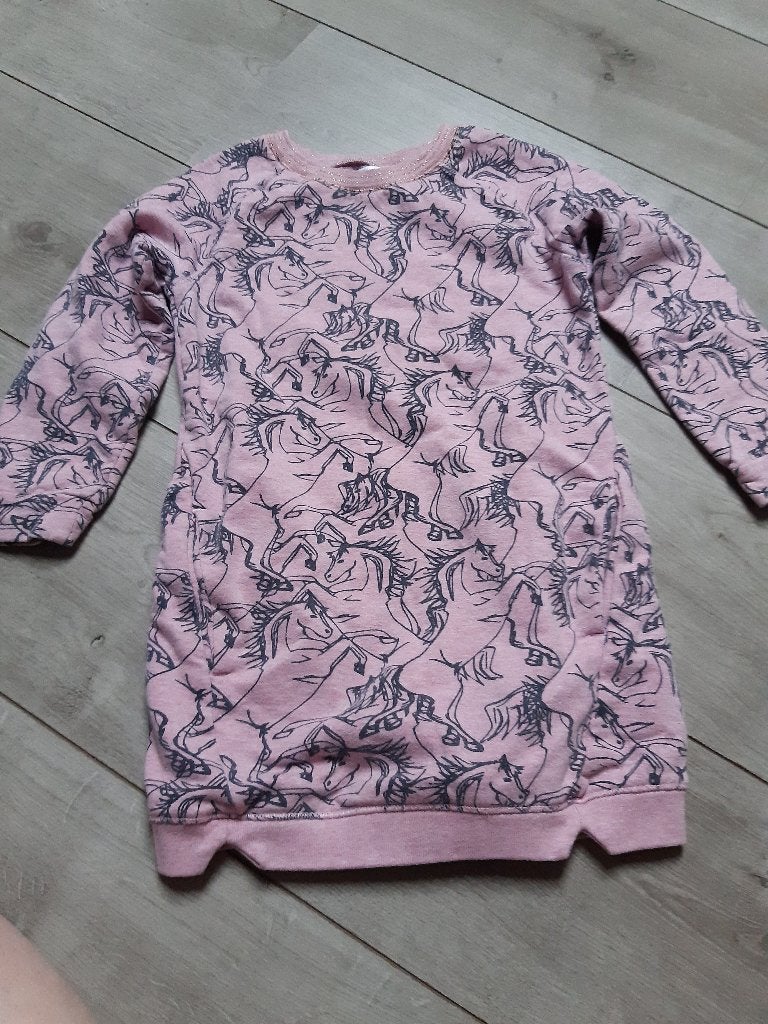 Jurk paarden Noppies (110), Meisje, Ophalen of Verzenden, Zo goed als nieuw, Jurk of Rok