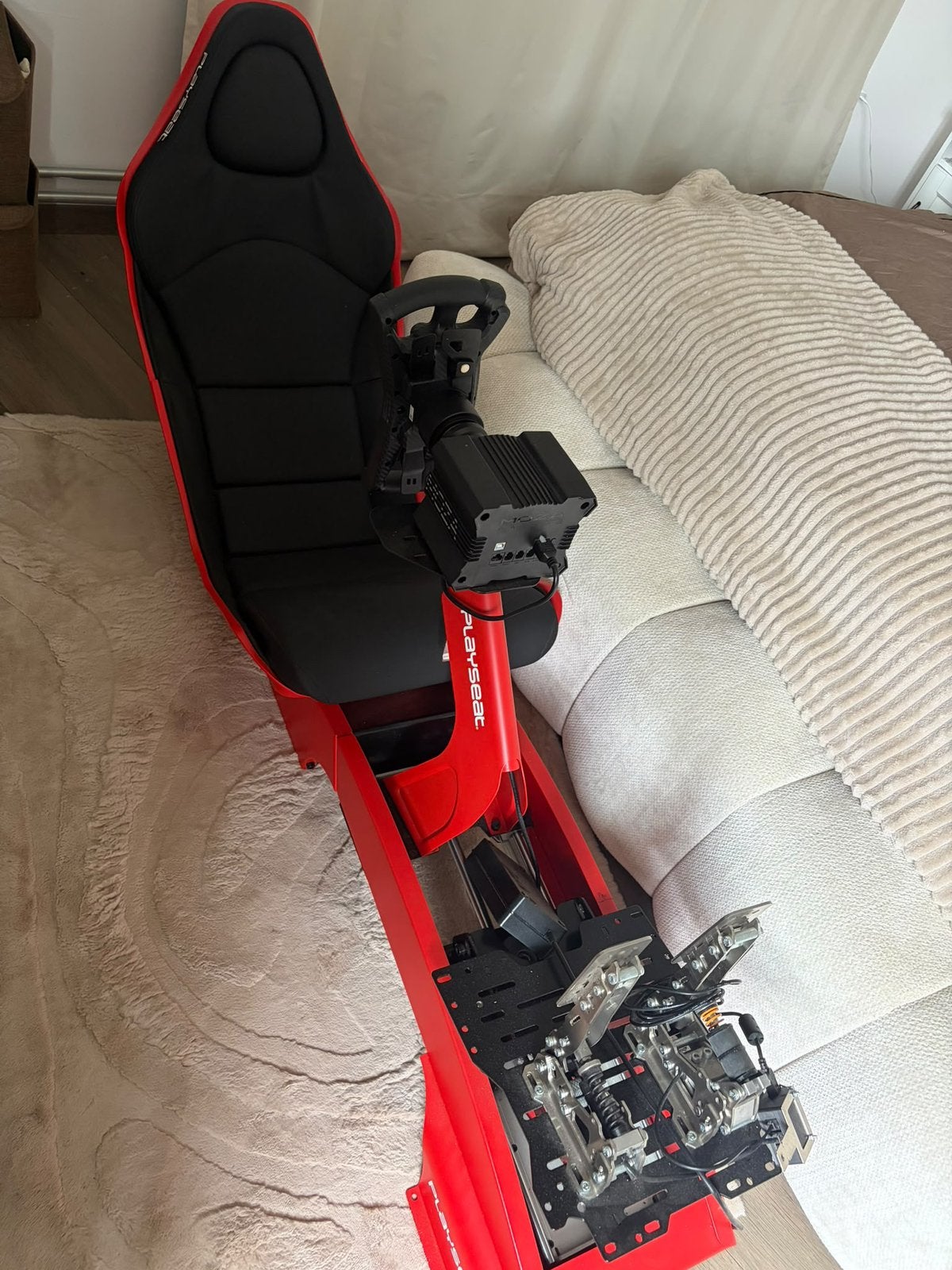 Simracing set BIJNA NIET GEBRUIKT!, Games en Spelcomputers, Ophalen, 1 speler, Zo goed als nieuw, Vanaf 3 jaar
