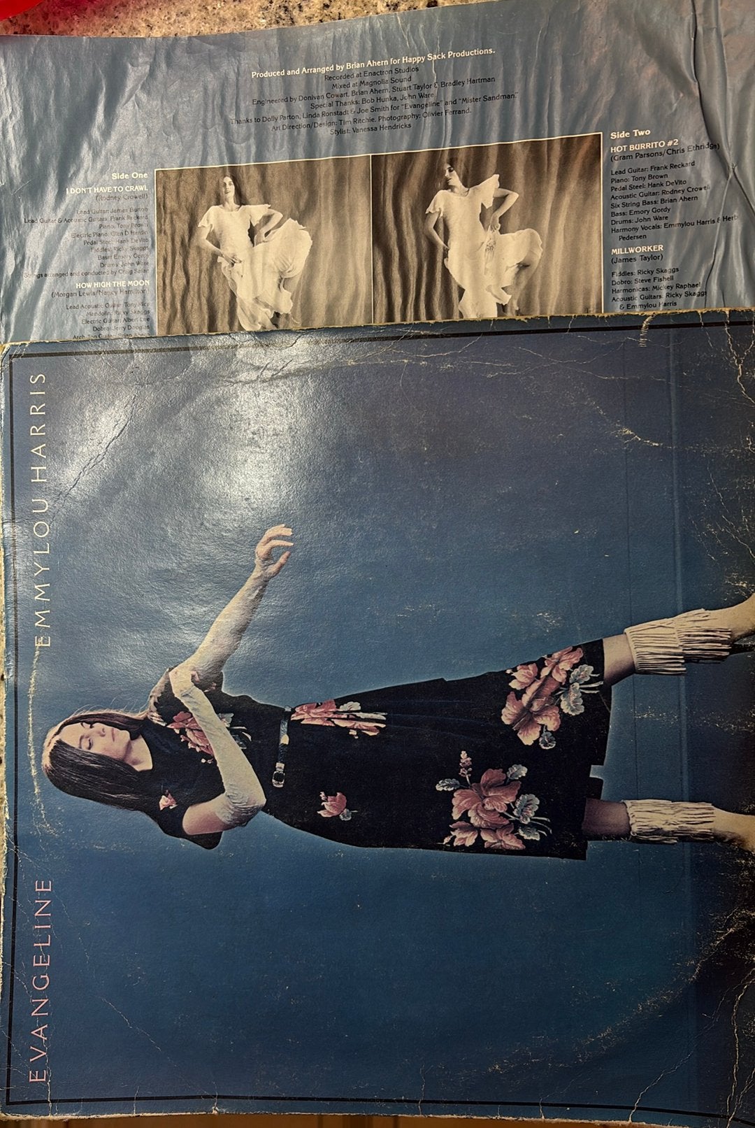 Evangeline LP vinyl elpee Emmylou Harris langspeelplaat 1=+8, Ophalen, Gebruikt, LP