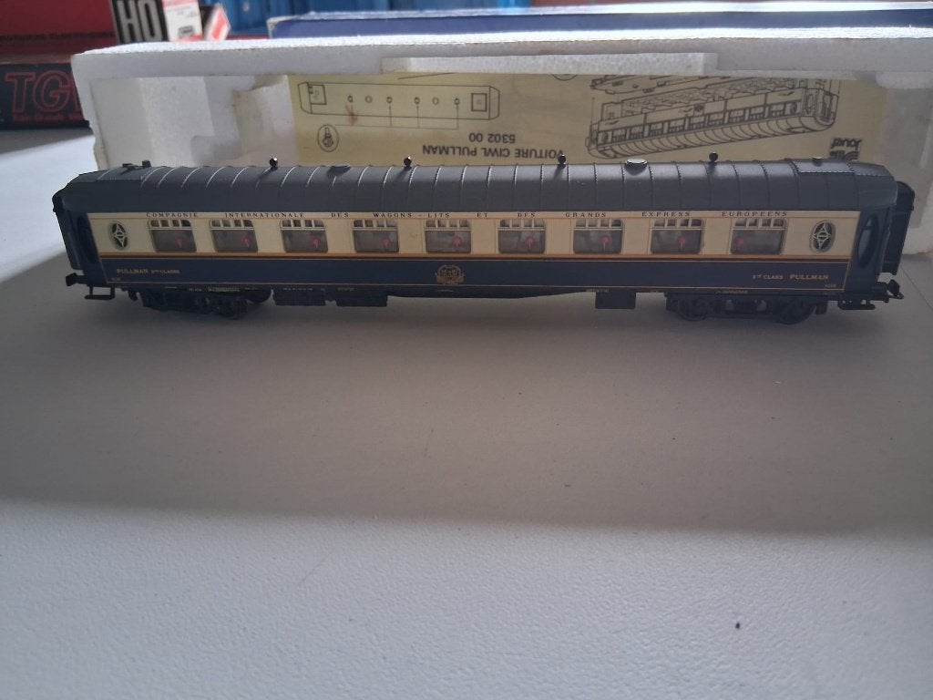 75 Jouef 5302 : Calèche Pullman avec cuisine, Jouef, Wagon, Comme neuf, Courant continu
