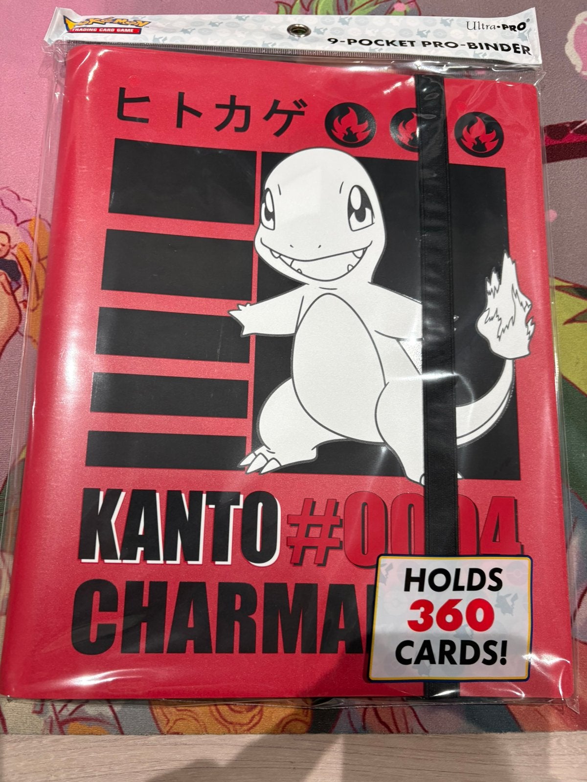 Kanto #004 Charmander 9-Pocket Pro Pokemon Binder 360 pocket, Enlèvement ou Envoi, Comme neuf