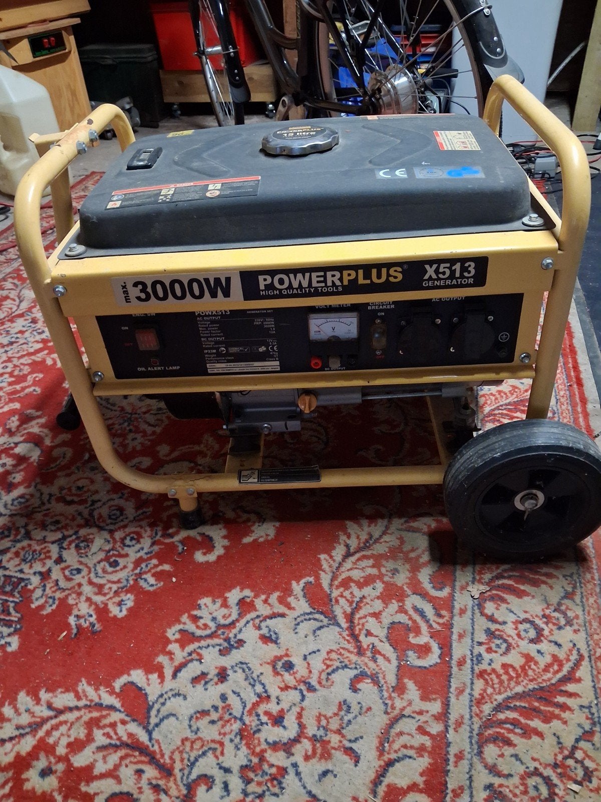 stroomgroep  powerplus, Ophalen
