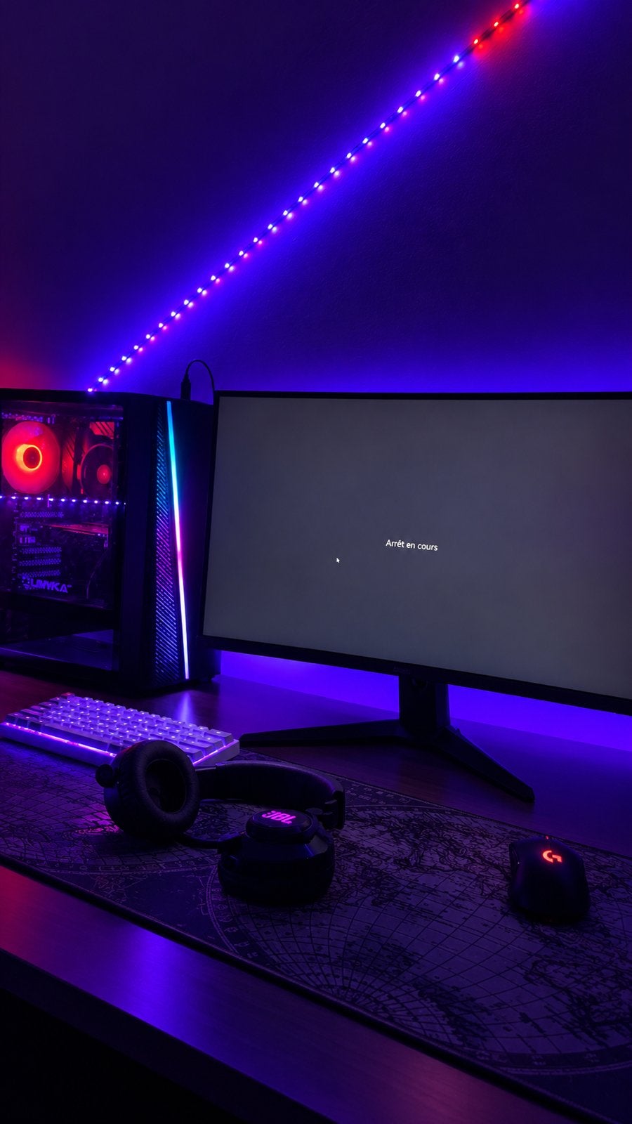 Pc gamer avec setup, Ophalen, Zo goed als nieuw, Eén computer