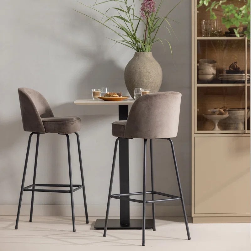 Barkruk Vogue Nougat - BePureHome - 60% - 3 stuks, Neuf, Enlèvement, Métal, 60 à 90 cm