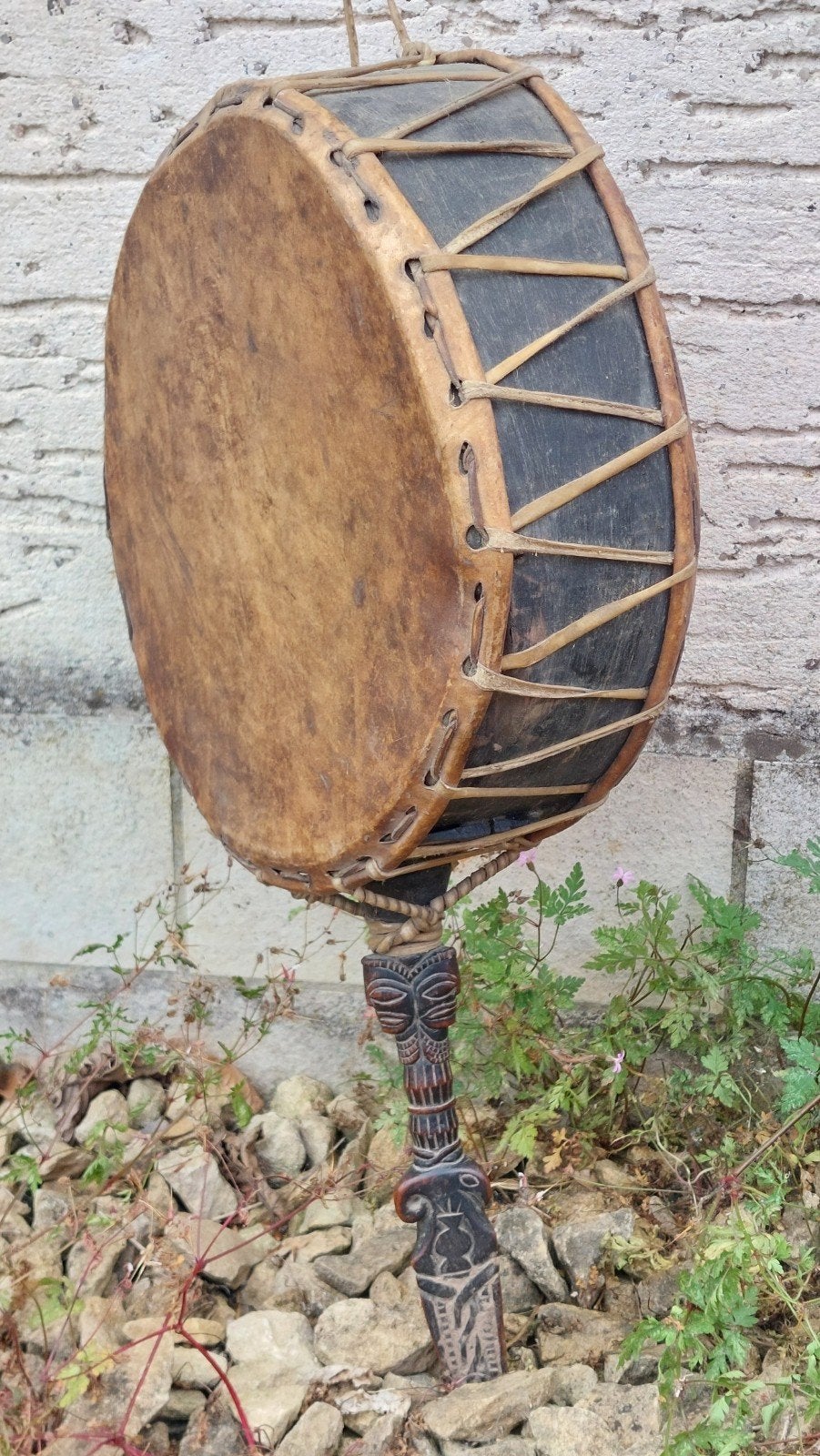 Dhyangro, tambour chamanique du népal., Musique & Instruments, Percussions, Tambour