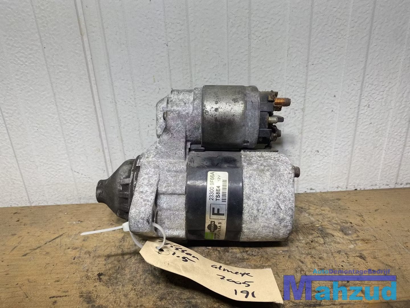 NISSAN ALMERA PRIMERA 1.5 1.8 Startmotor 233009F66A, Nissan Motor Co., Ltd., Takashima 1-chome 1-1
220-8686  Yokohama, Utilisé