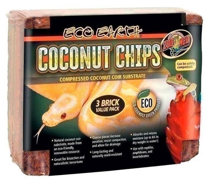 16. Sale Zoo Med Eco Earth Coconut Chips 500G 3 Pack, Ophalen of Verzenden, Nieuw