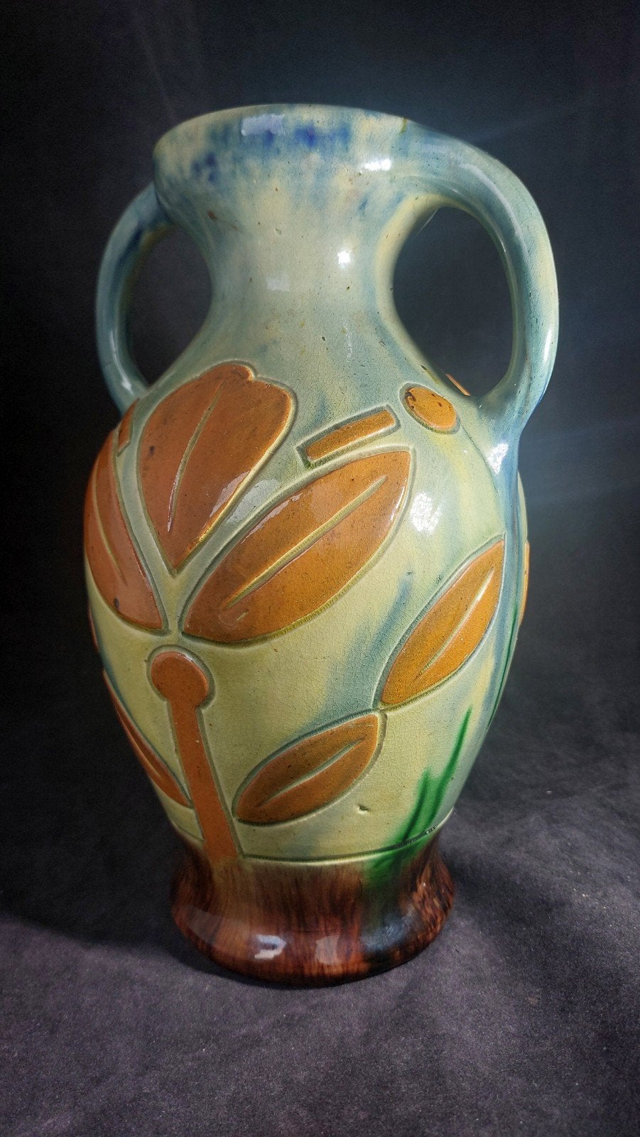 Antieke Art Nouveau Vaas – Vlaams / Torhouts Aardewerk 1900, Antiek en Kunst, Ophalen of Verzenden