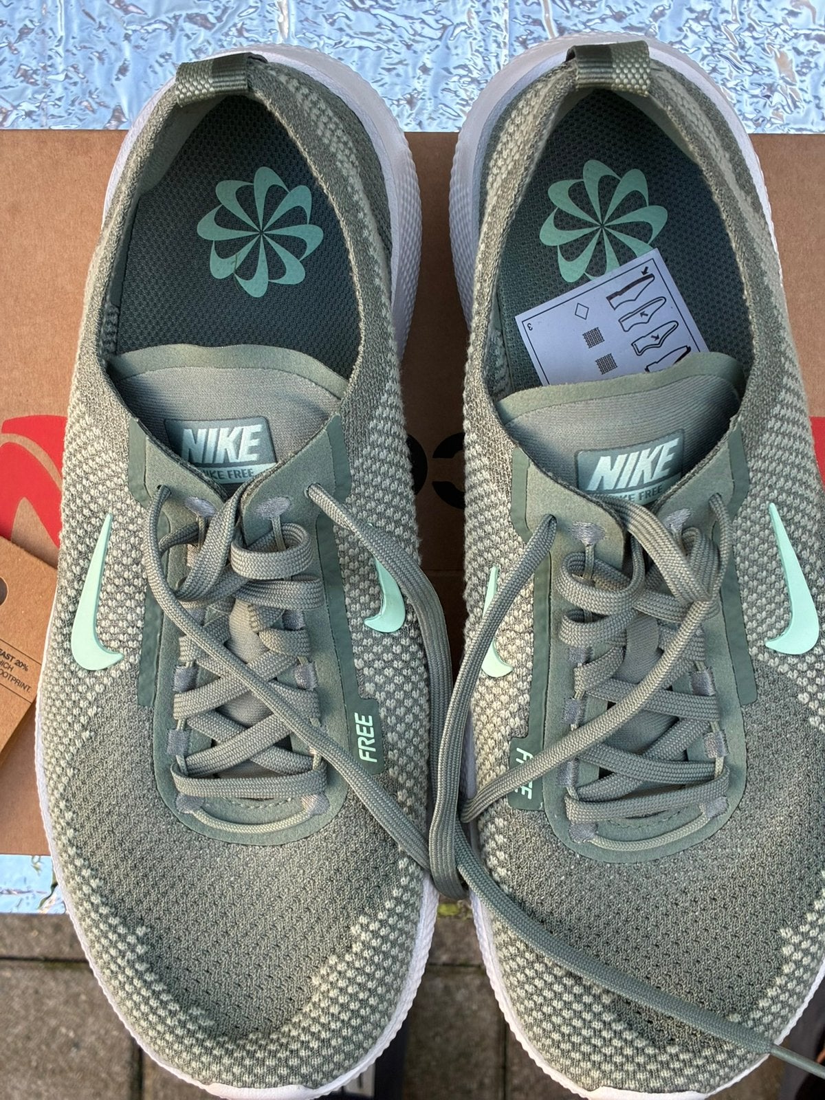 Nike Free 2025 mannen hardloopschoenen jade groen maat40,5, Ophalen of Verzenden, Zo goed als nieuw, Hardloopschoenen, Nike
