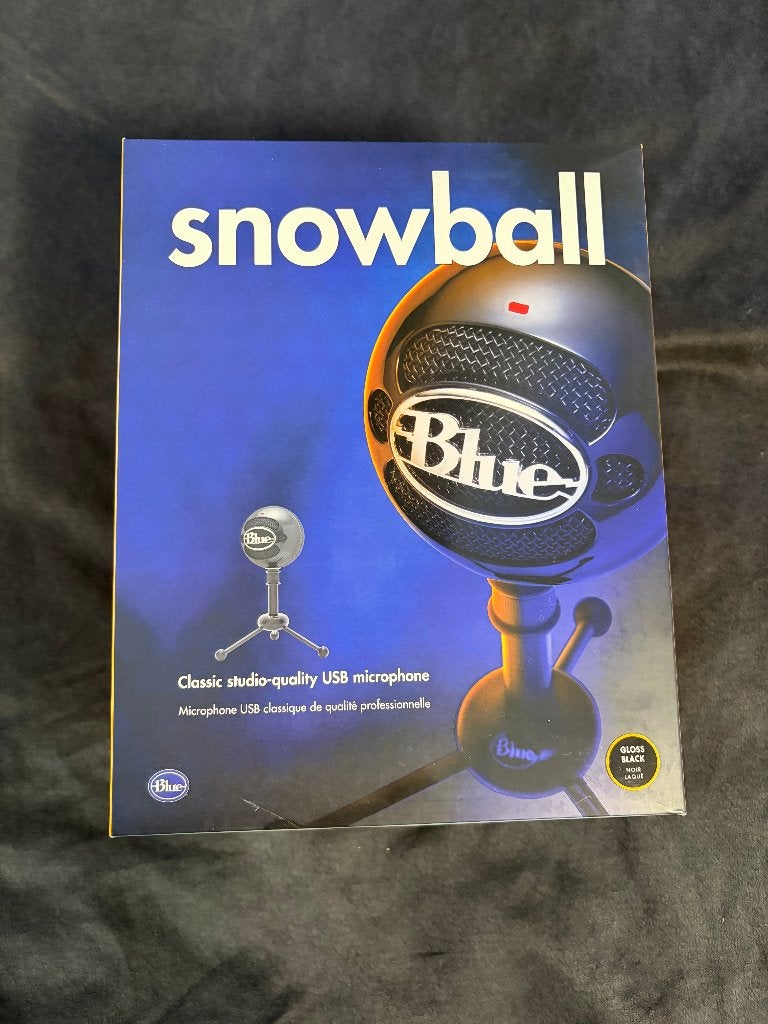 Blue Microphones Snowball Hoogglans Zwart Microfoon, Musique & Instruments, Microphones, Enlèvement ou Envoi, Utilisé, Autres types