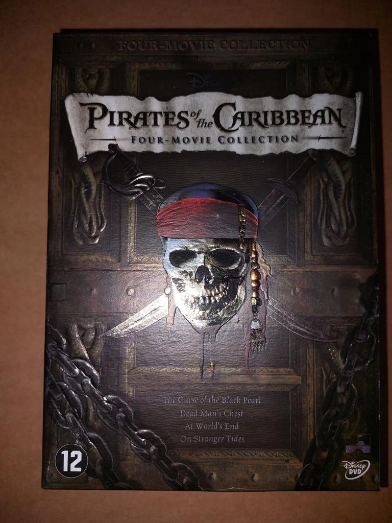 Pirates of the Caribbean – 4 DVD Boxs, Vanaf 12 jaar, Ophalen, Boxset