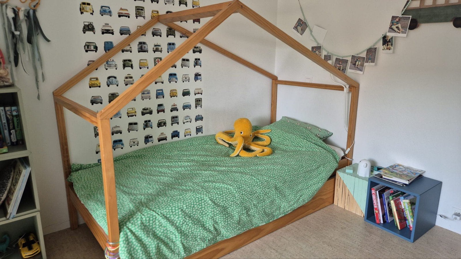 Kinderbed met uitschaafbaar 2de bed La Redoute, Ophalen, Zo goed als nieuw, Matras