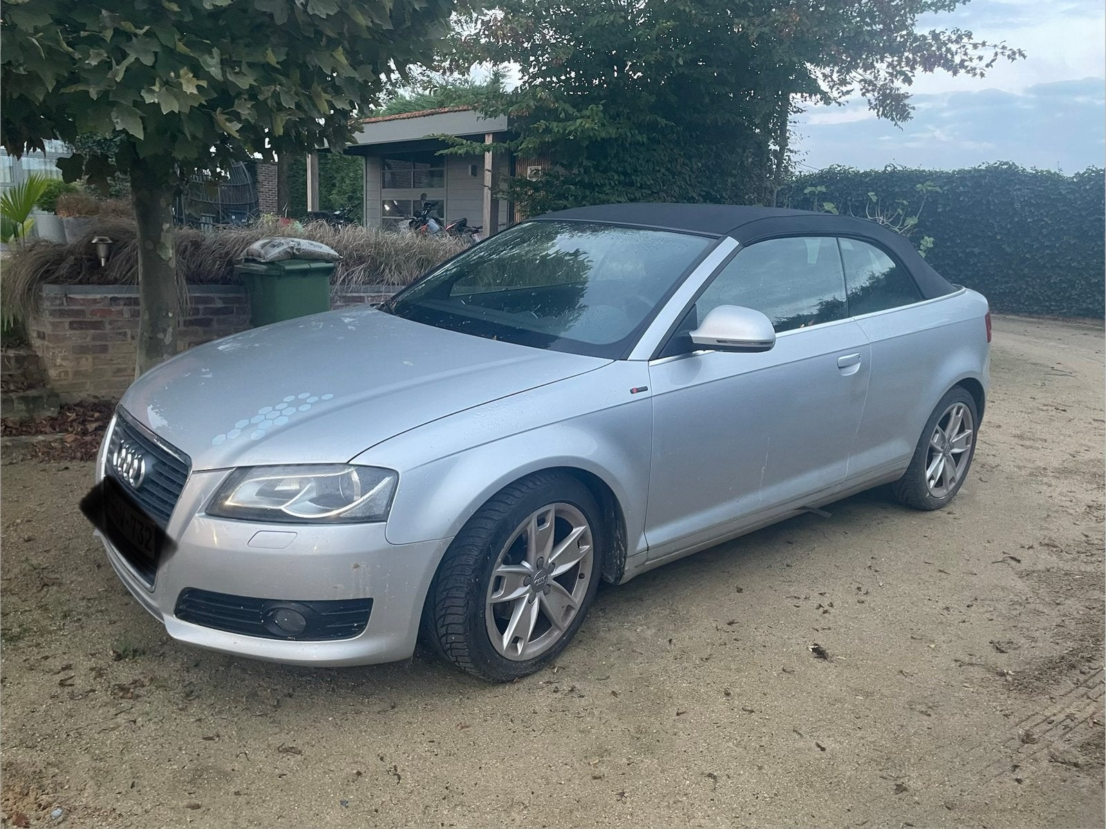 Audi A3 cabrio 2.0, Auto's, Automaat, Parkeersensor, Zwart, Cabriolet
