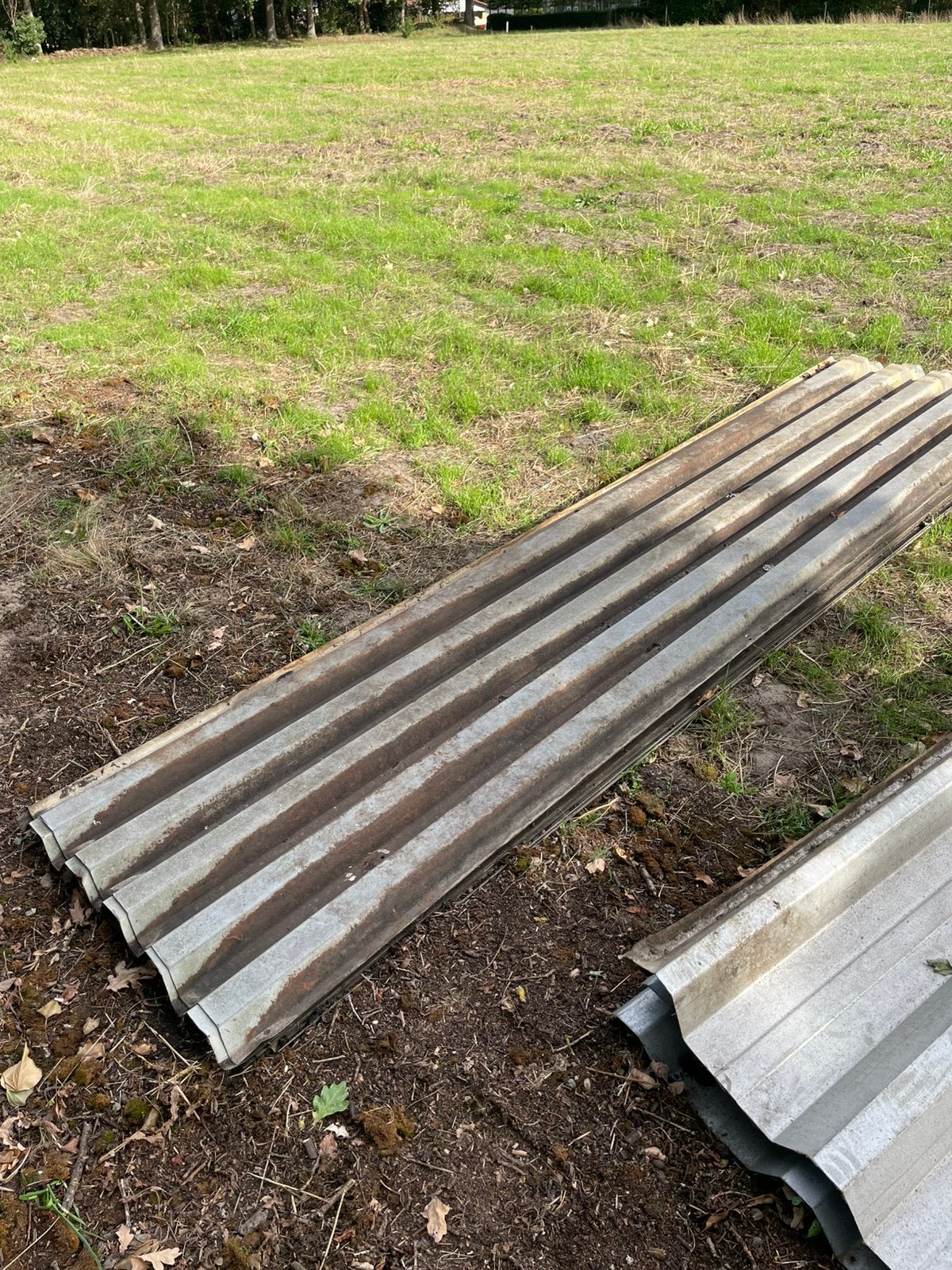 Dakplaten metaal, Doe-het-zelf en Bouw, Dakpannen en Dakbedekking, Gebruikt, Overige kleuren, Metaal, Ophalen