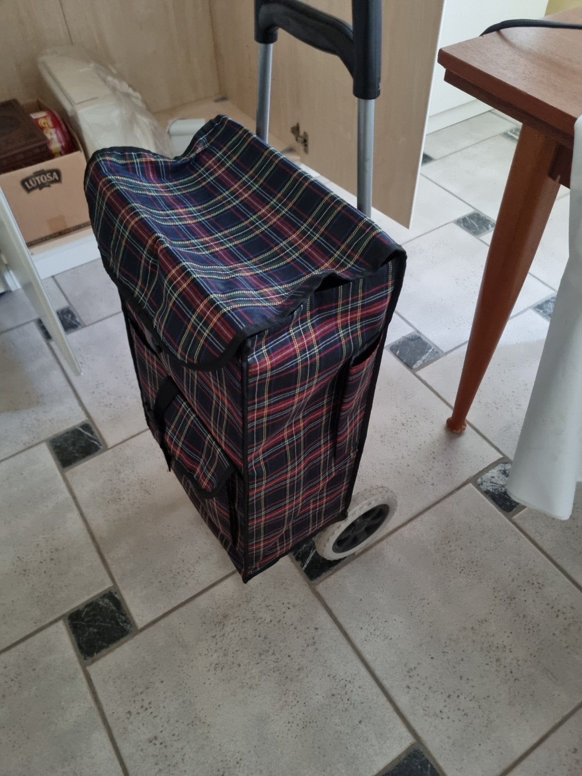 Draag trolley tas, Ophalen