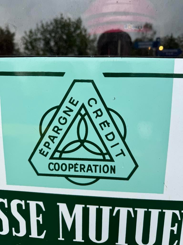 Ancien panneau publicitaire en émail Agricole, Enlèvement ou Envoi, Utilisé, Panneau publicitaire